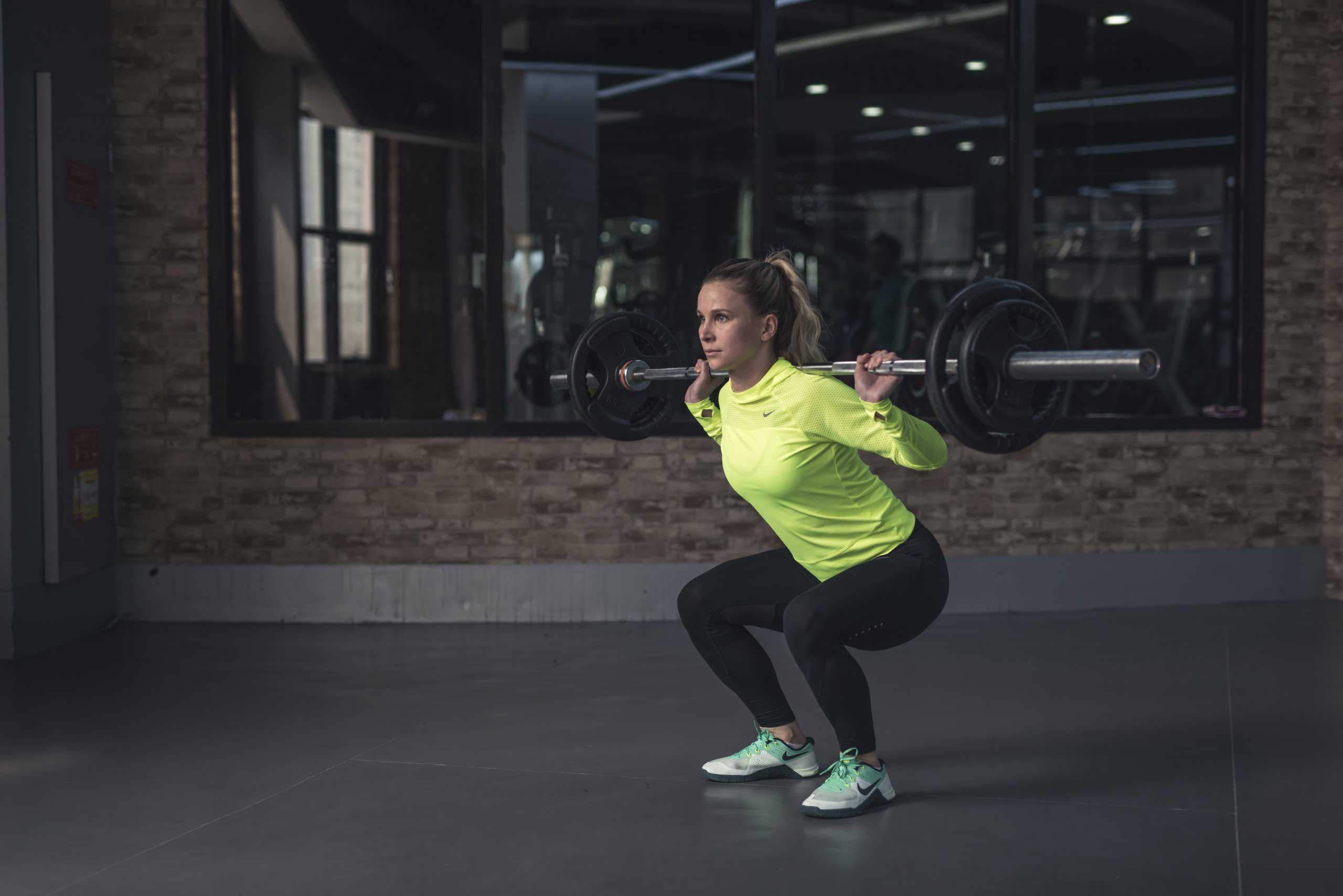 Woman doing squats