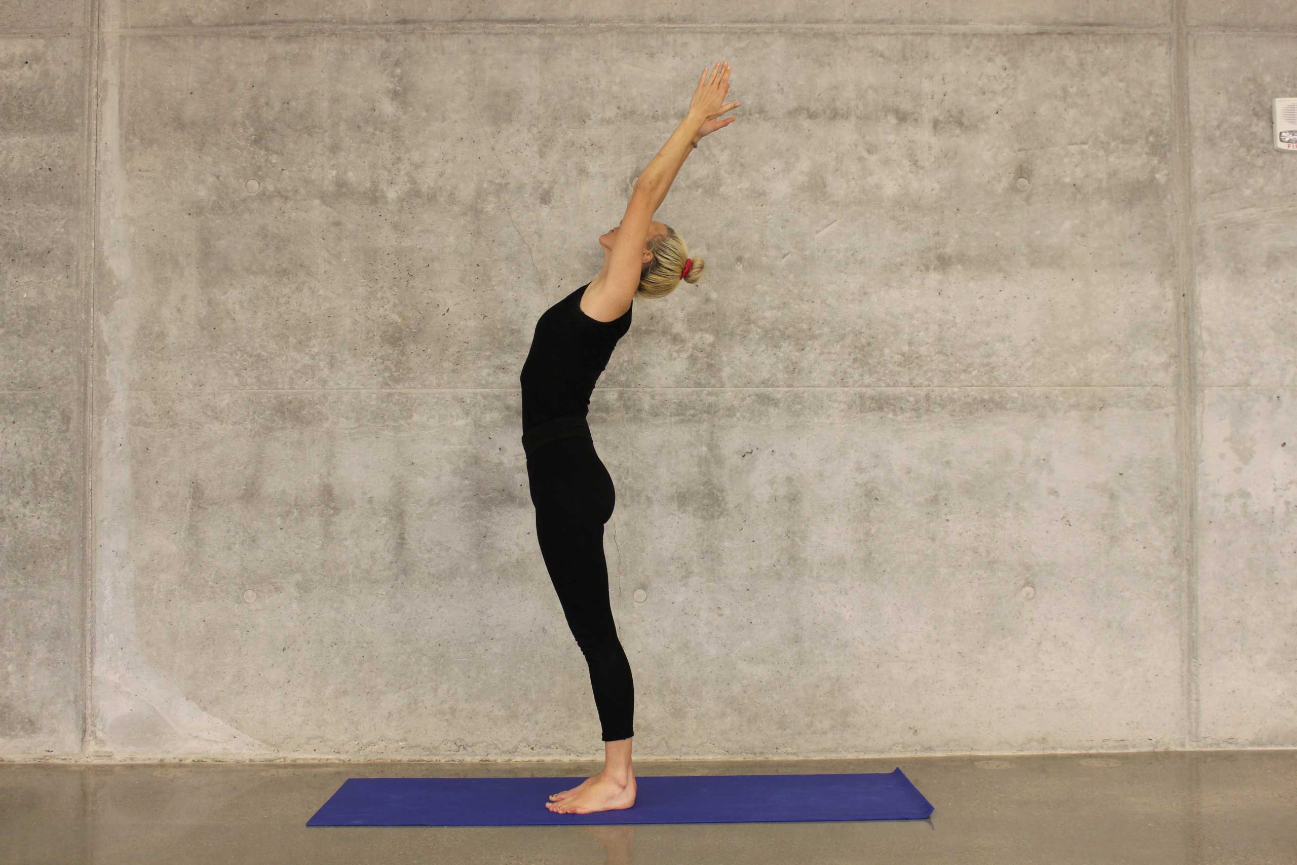 Woman stretching or doing yoga