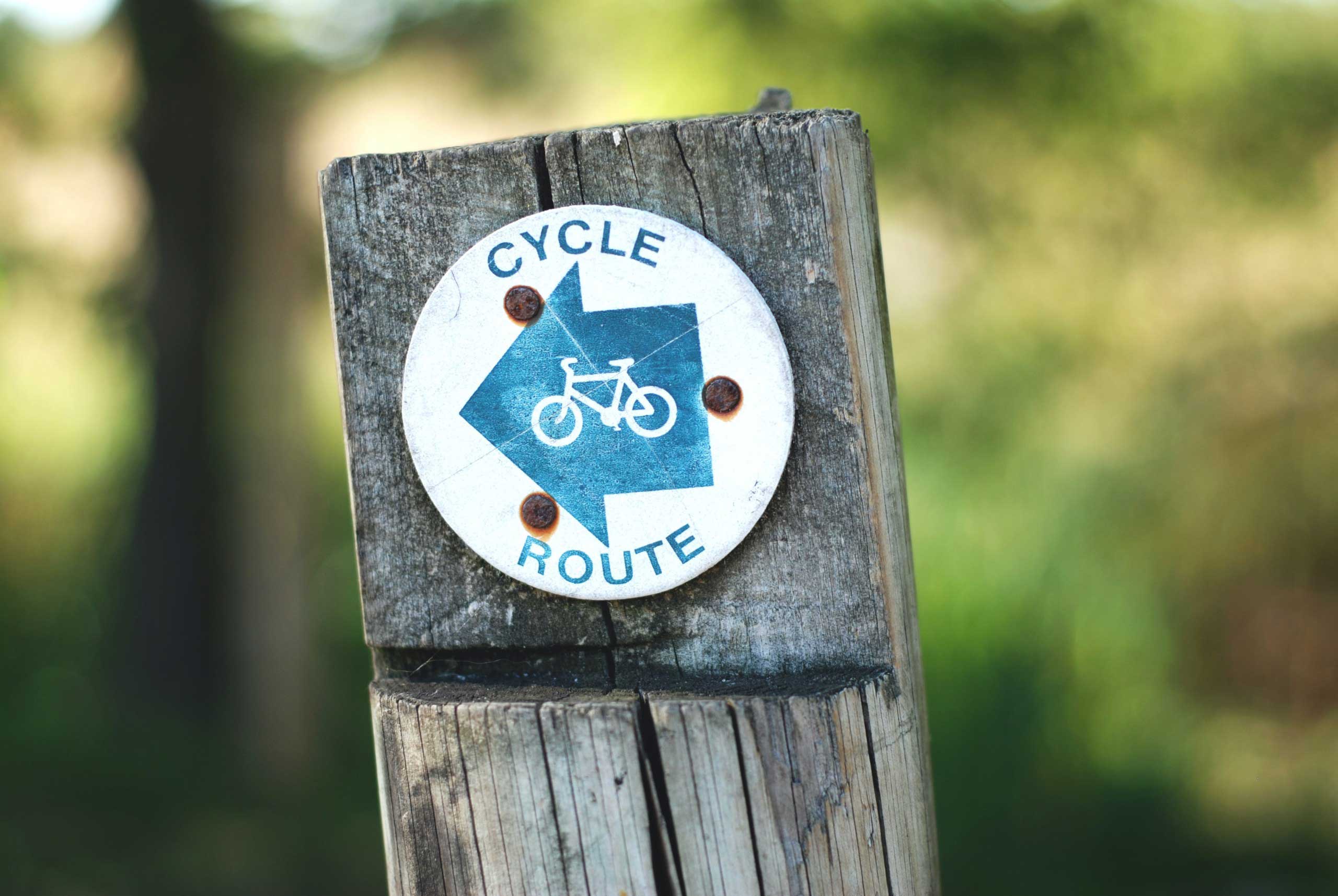 picture of cycle route sign