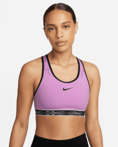 Nike Swoosh on the run sports bra